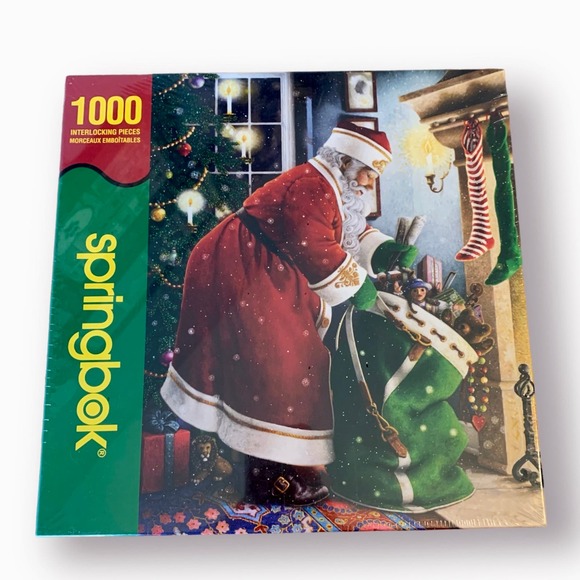 Springbok 1000 Piece SANTA'S DELIVERY Jigsaw Puzzle Christmas SEALED - Picture 1 of 9